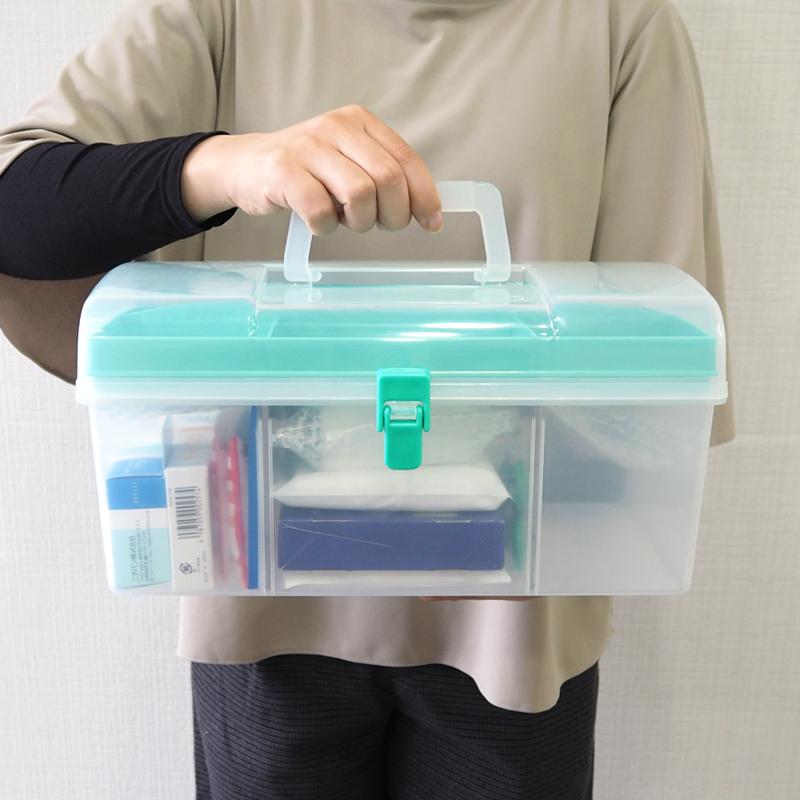 応急手当用品40点セット プラスチック製救急箱 救急セット スポーツ