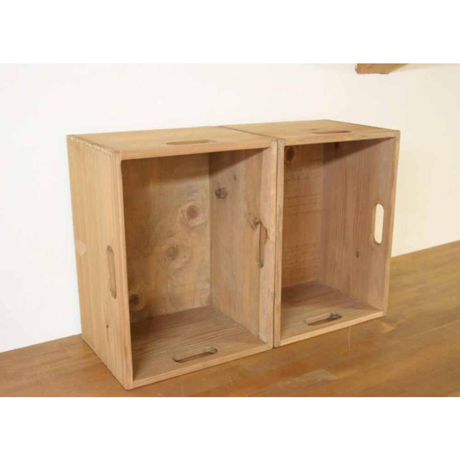 シェルフボックス 木箱 収納 ボックス スタッキング ワイン箱 りんご箱