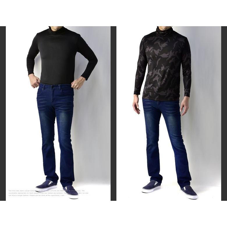 FLAG ON CREW ハイネック 保温 インナー メンズ 肌着 モックネック