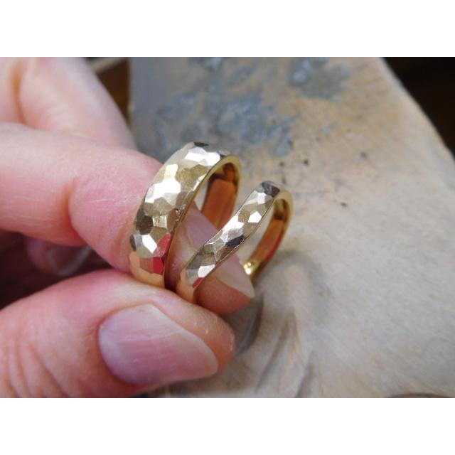 純金 結婚指輪 鍛造 ブランド 値段 安い 24k 24金 k24 マリッジリング