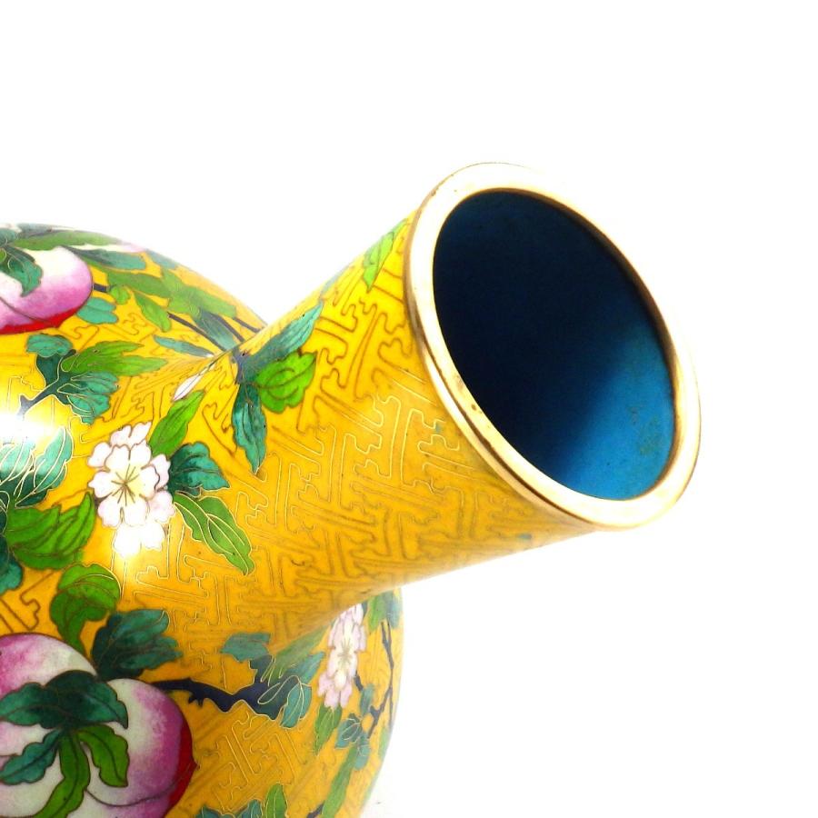 故宮博物院 七宝焼き 七宝焼 昭和レトロ インテリア 花柄 花瓶 中国