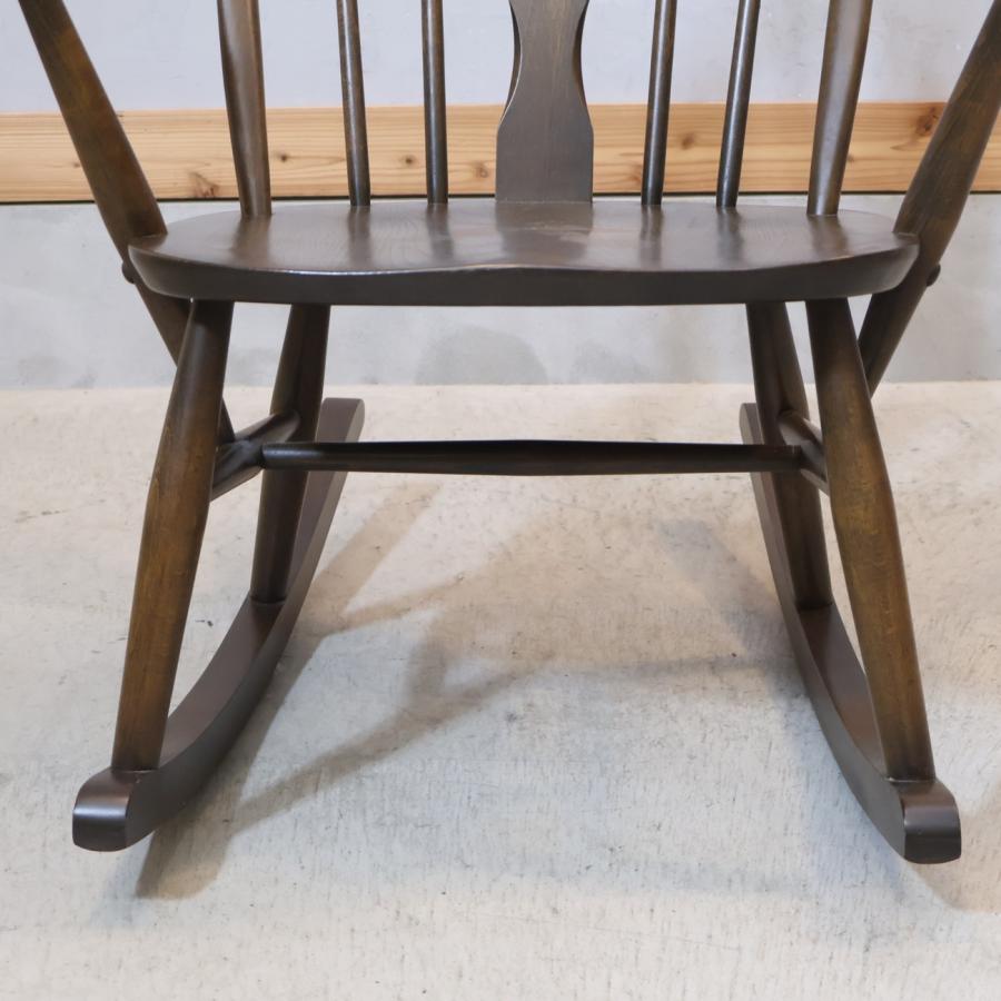 ercol アーコール エルム材 シスルバック ロッキングチェア 揺り椅子