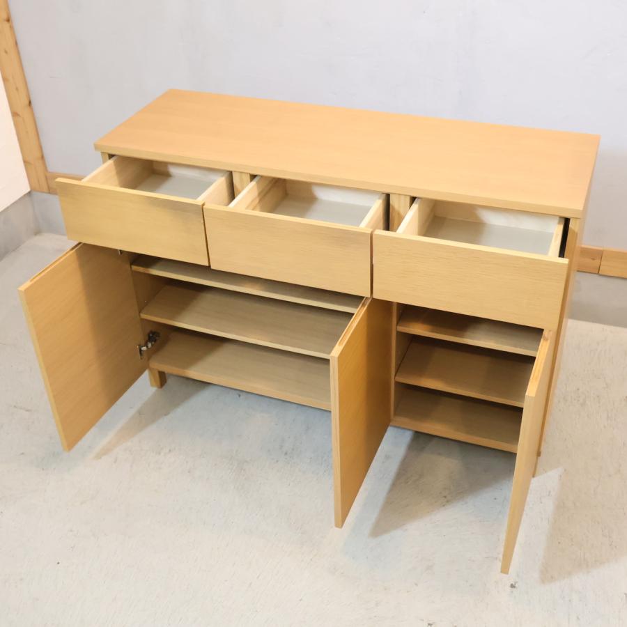 無印良品（MUJI） オーク材 キャビネット大・木製扉 サイドボード
