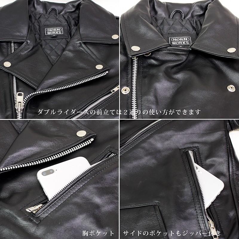 ライダースジャケット 革ジャン レザージャケット メンズ : 本革