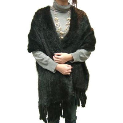 レディース 毛皮ストール ファーストール ミンクヤーンストール 高級