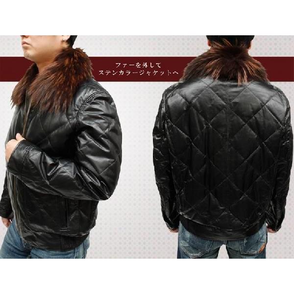 ダウンジャケット メンズ レザージャケット 有名メーカー ラクーン