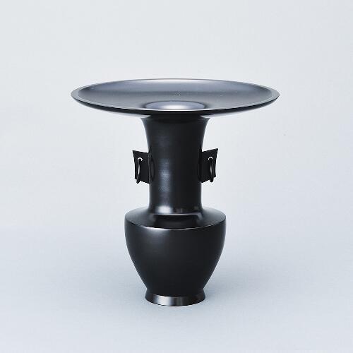 専好立華瓶(小角・耳付) 花器 花瓶 銅器 フラワーベース : フラワー