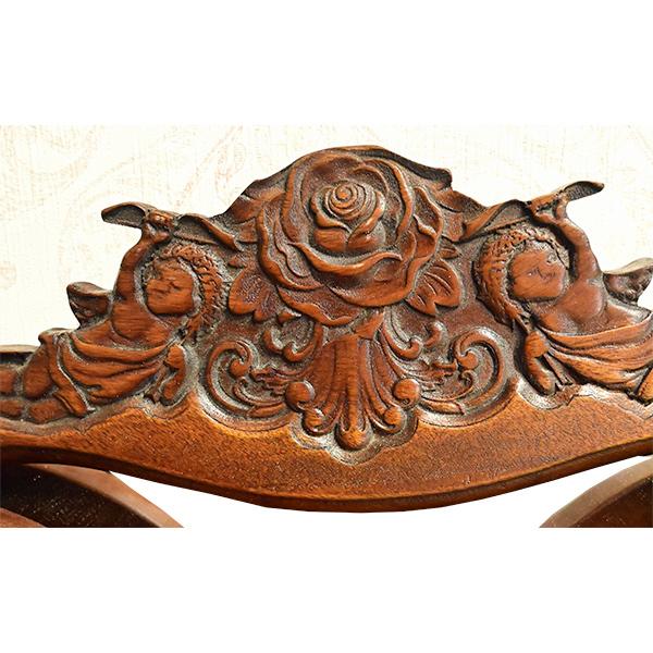 三面鏡セット ドレッサー セット 横幅90cm マホガニー 無垢材使用