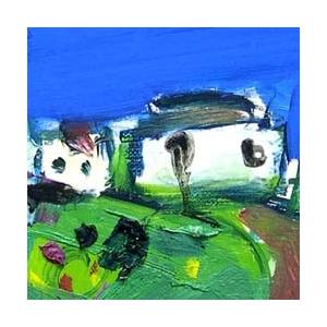 油絵 絵画 【藤祭り】 Amazon.co.jp: 藤城清治 動物の謝肉祭 絵画