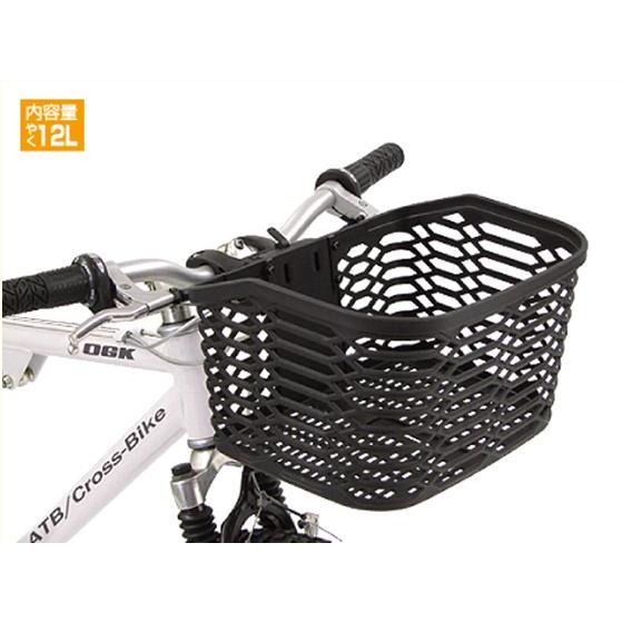 OGK フロントバスケット FB-005AXブラック MTB クロスバイク 自転車前