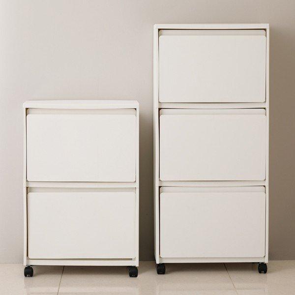 KEYUCA（ケユカ） ゴミ箱 収納ボックス 分別ゴミ箱 ワゴン スリム