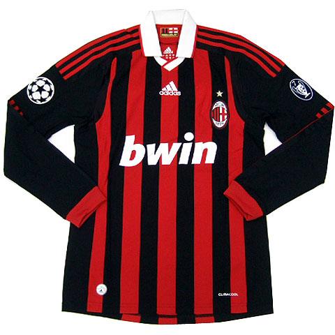 ACミラン adidas 長袖 UCLユニフォーム 4XO赤黒 adidas（アディダス