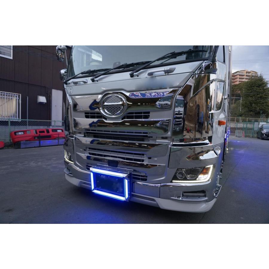 ジェットイノウエ 大型用LEDツインDXナンバープレート枠 ホワイト