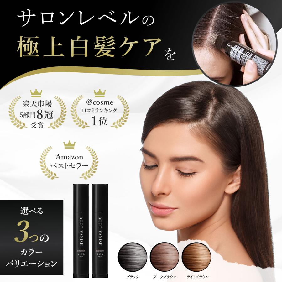 綺和美 白髪隠し 2本セット 生え際 部分染め スティック 部分 白髪染め