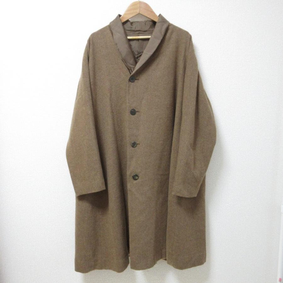 良品 JURGEN LEHL ヨーガンレール ウール100％ ショールカラーコート M