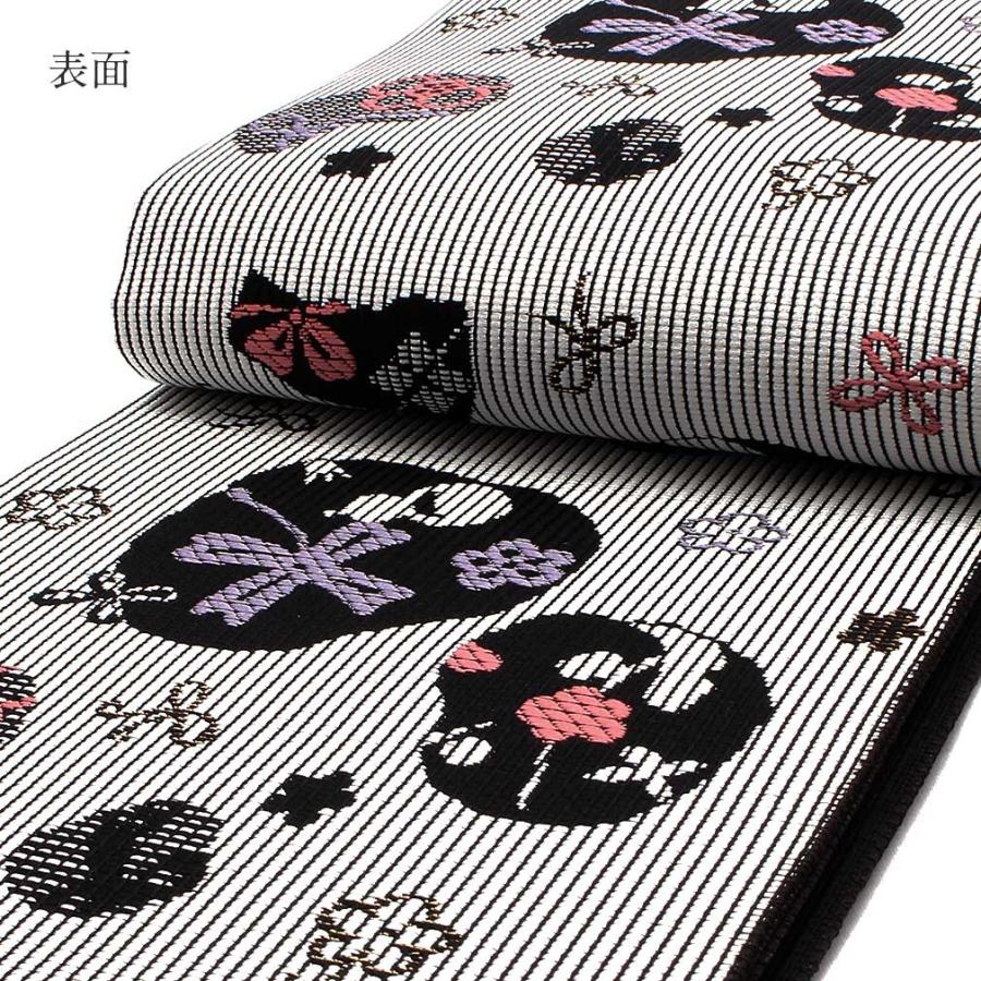 Kisste（キステ） 半幅帯 正絹 博多半幅帯 博多織 博多帯 リバーシブル