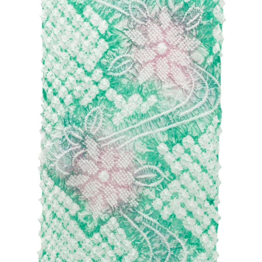 藤娘 きぬたや 浴衣 最高峰 総絞り 有松鳴海絞り エメラルドグリーン