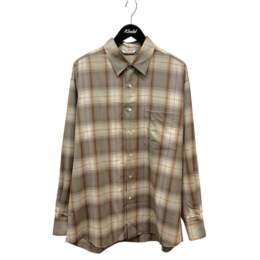 AURALEE（オーラリー） AURALEE SUPER LIGHT WOOL CHECK SHIRT
