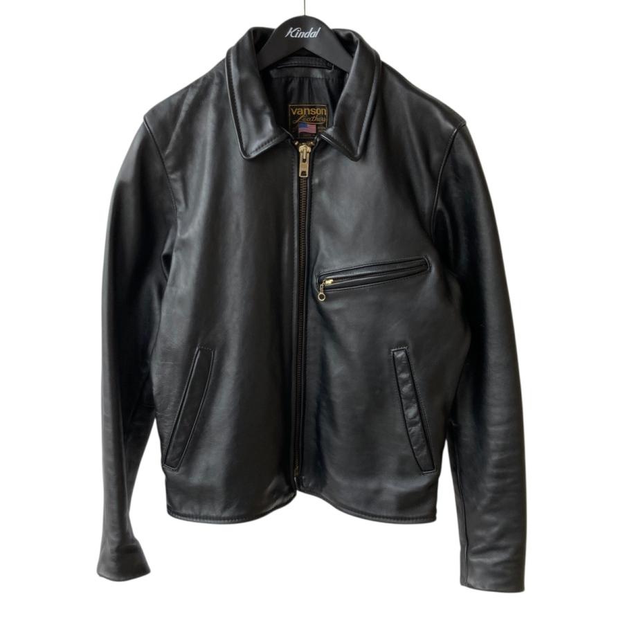 VANSON（バンソン） レザージャケット ブラック サイズ：38