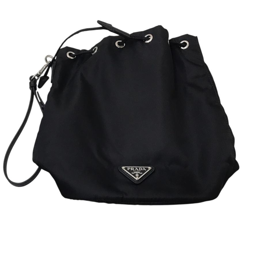 PRADA（プラダ） PRADA Re-Nylon ポーチ 巾着 1NS369 ブラック