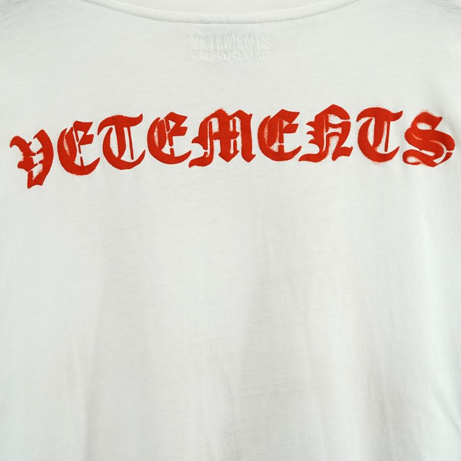 値下げ】VETEMENTS 21SS ANARCHY GOTHIC LOGO T-SHIRT ロゴ アナーキー