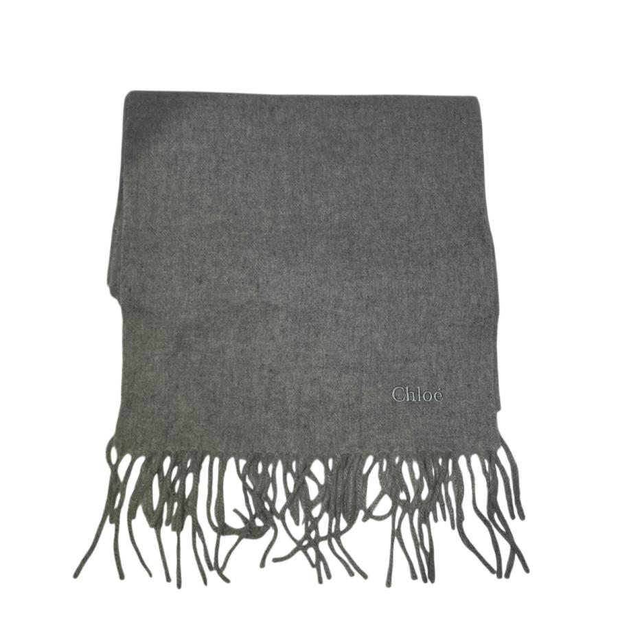 Chloe（クロエ） カシミヤマフラー グレー : カインドオルYahoo!店