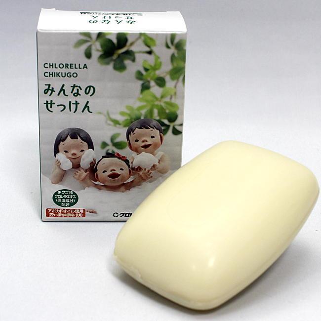 シャボン玉石けん みんなのせっけん 洗顔 アボガドオイル クロレラ