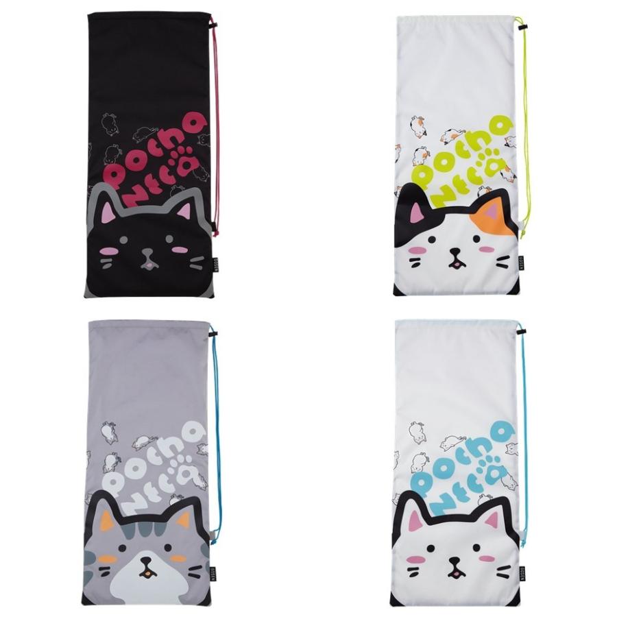 GOSEN（ゴーセン） テニスバッグ・ケース pochaneco ぽちゃ猫 ラケット