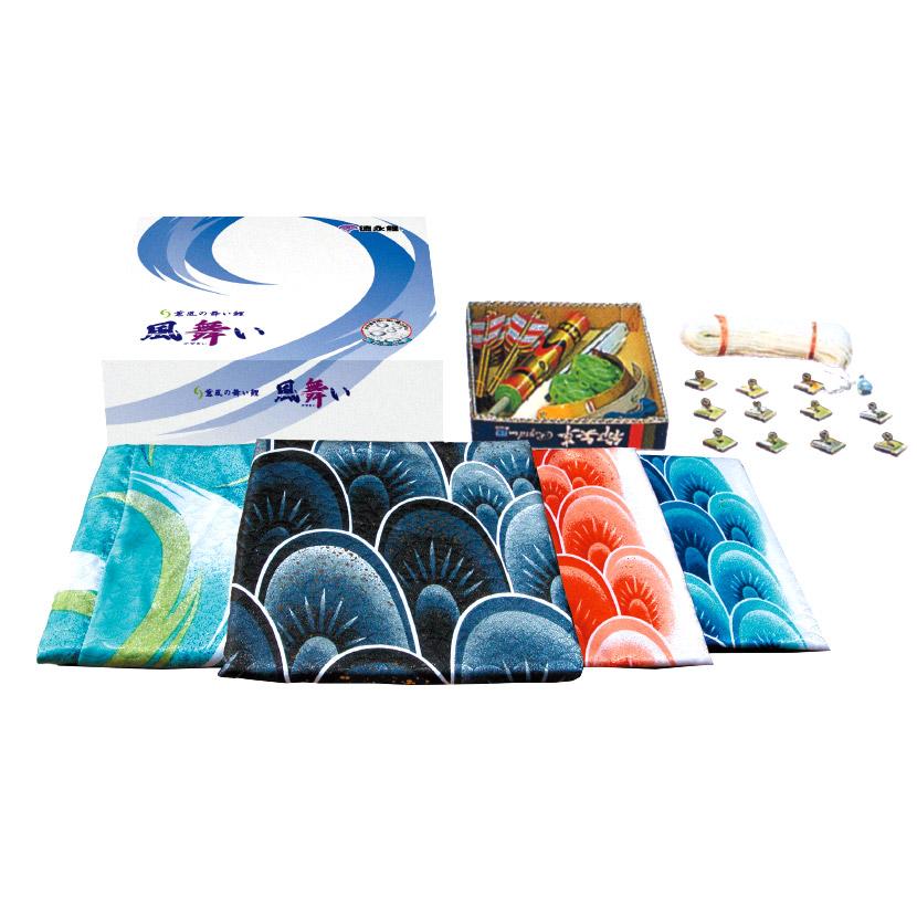 徳永鯉 鯉のぼり 大型 庭 風舞い 3m 6点セット 家紋入れ・名前入れ可能