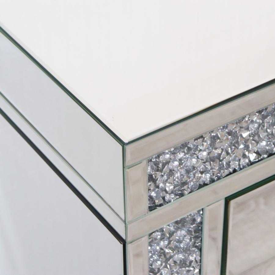 ミラー家具 3段チェスト 90cm ディスプレイスタンド ラインストーン