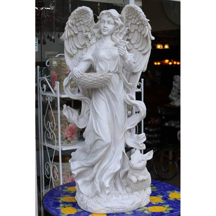 ラージエンジェル フィーダー ガーデン 置物 アンティーク