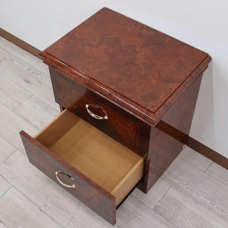 サルタレッリ フローレンス 2段 ナイトテーブル チェスト ベッドサイド