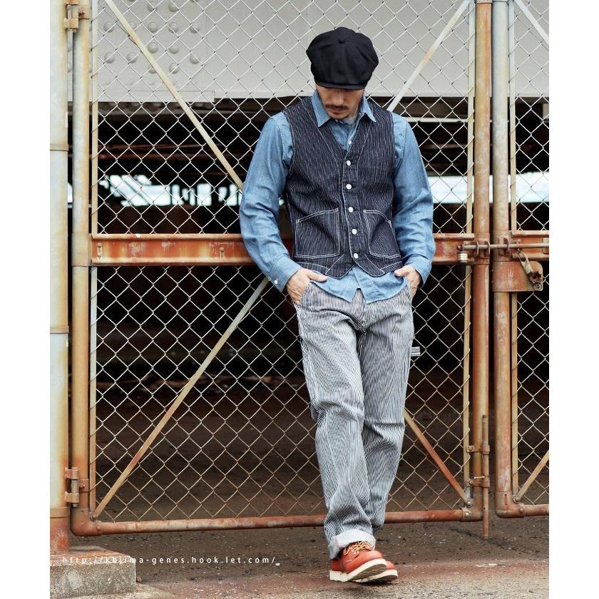 児島ジーンズ ペインターパンツ デニム ヒッコリー ワークパンツ