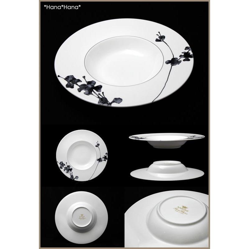 NARUMI ナルミ 食器 皿 大皿 深皿 ワイドリムスープ皿 25cm 花柄