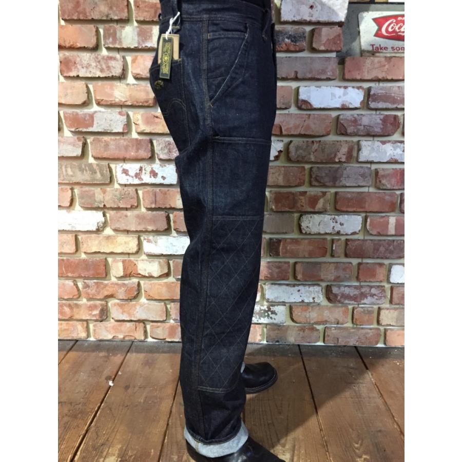 チイタ ウエストライド ダークデニム キルティングパンツ 31 ウエスト