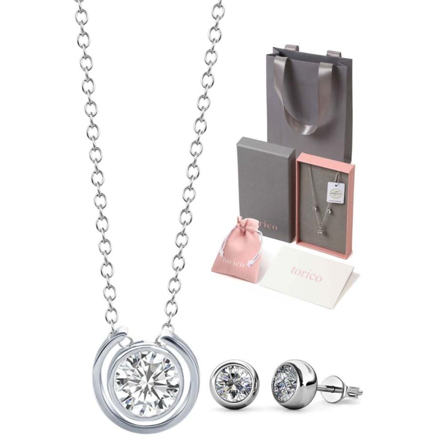 toricoスワロフスキーネックレス レディース アクセサリー ジュエリー