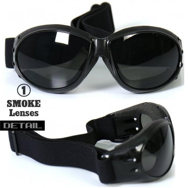 バイク ゴーグル ライダーズゴーグル 選べるレンズカラー! Hotleathers