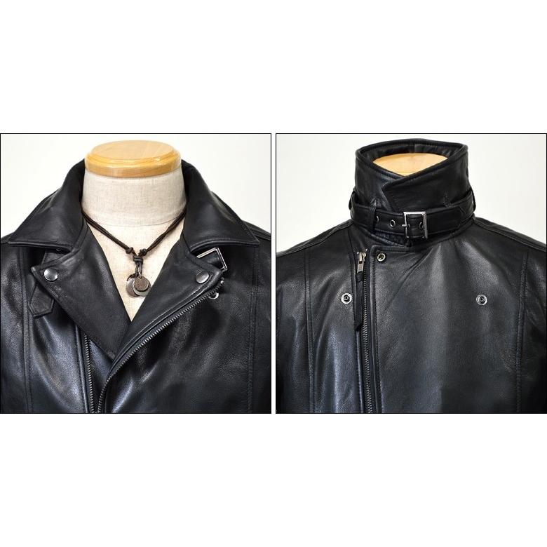 Haruf（ハルフ） 革ジャン ダブルライダース レザージャケット メンズ