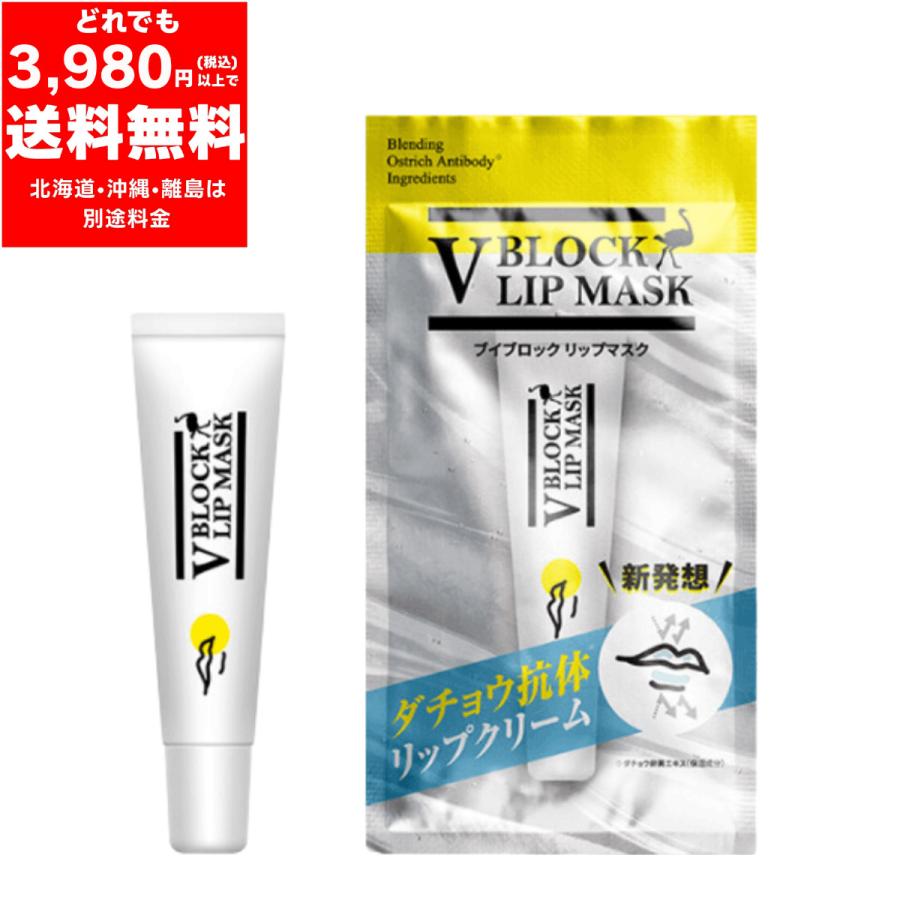 V BLOCK LIP MASK リップクリーム 10g 日本製 保湿 乾燥 潤い マスク