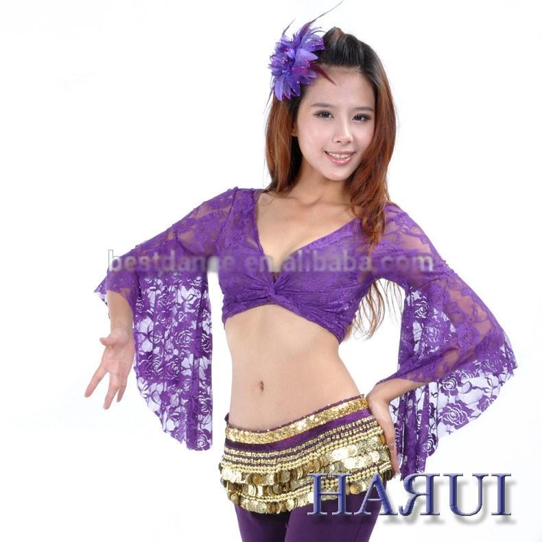 ベリーダンス 定番 花柄 レースチョリ トップス 全11色有 : Costume