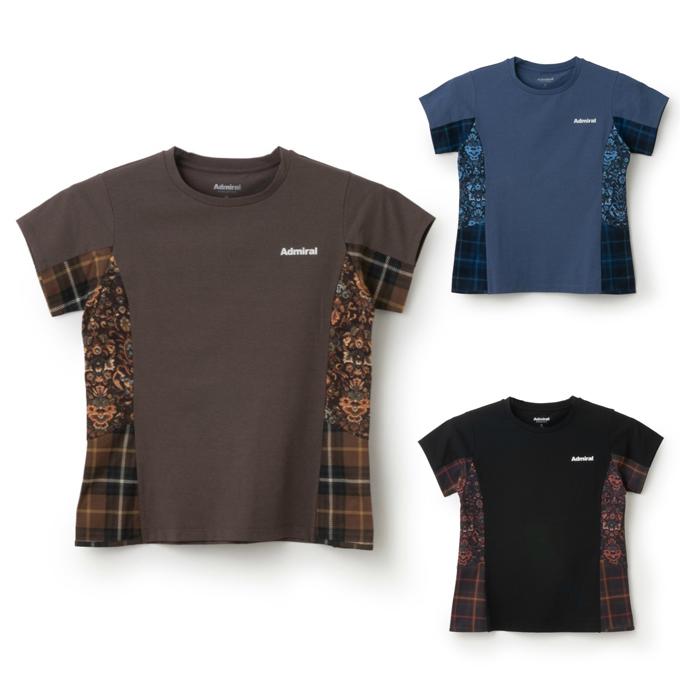 Admiral ブラック テニスシャツ レディースMサイズ Admiral ブラック