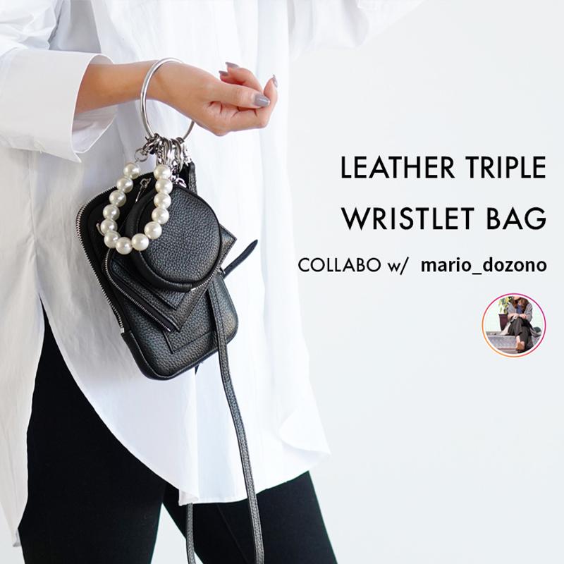 レザー トリプル ショルダーバッグ レディース ショルダー 3連バッグ