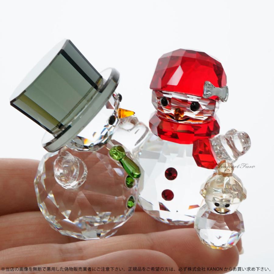 SWAROVSKI（スワロフスキー） スノーマンの家族 雪だるま 置物