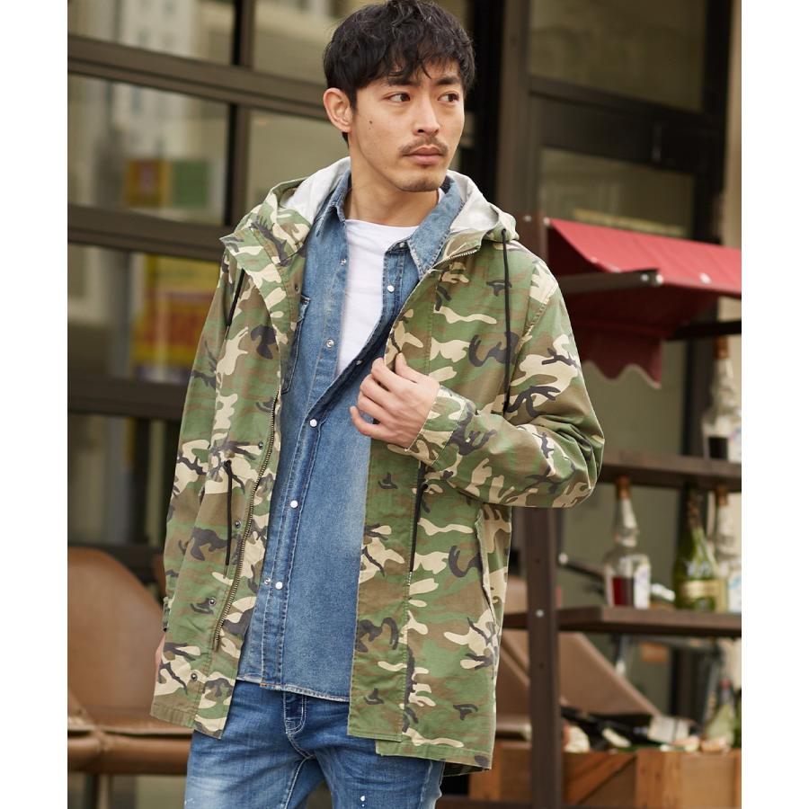 improves（インプローブス） モッズコート メンズ M-51 ロング 迷彩