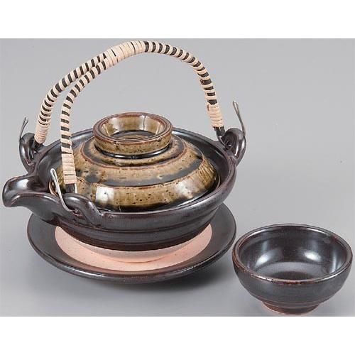 黒茶織部土瓶蒸し セット : インセット ショップ - 通販 - Yahoo