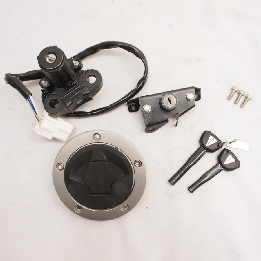 ニンジャ400 ABS EX400E-A12 15年外し純正メインキー キーシリンダー鍵