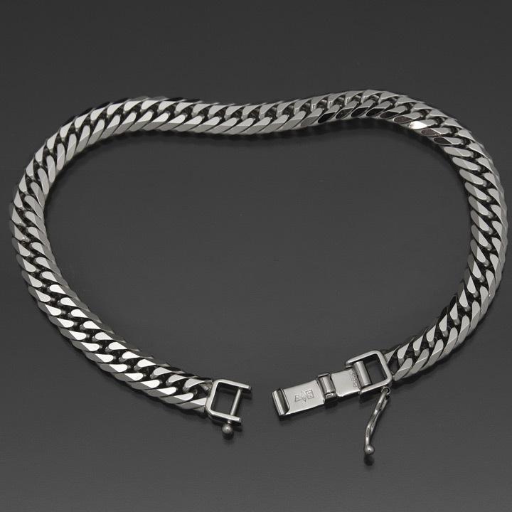 喜平ブレスレット プラチナ 6面ダブル PT850 20g-18cm 造幣局検定刻印