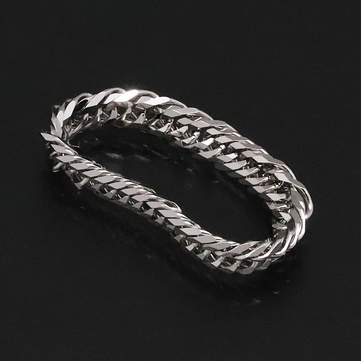 喜平リング プラチナ850 （21号） 12面トリプル 指輪 チェーンリング