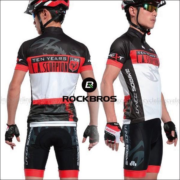 ROCKBROS セットアップ ジャージ 上下セット 半袖 半ズボン