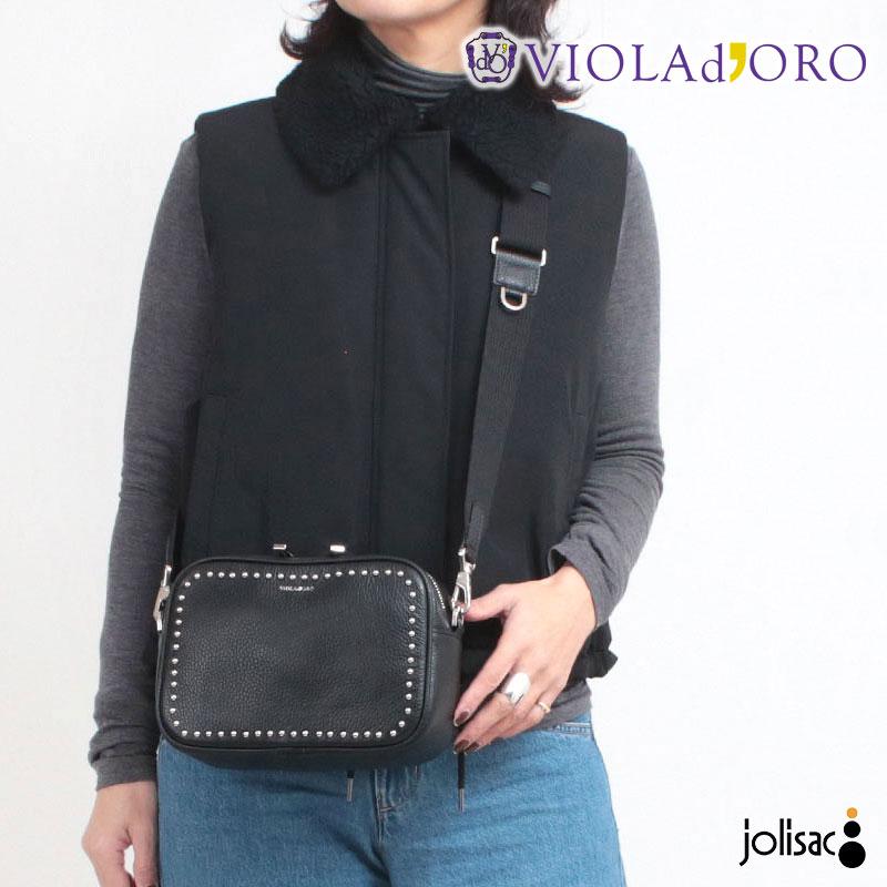 VIOLAd'ORO（ヴィオラドーロ） ショルダーバッグ MIRO STUDS VIOLAd